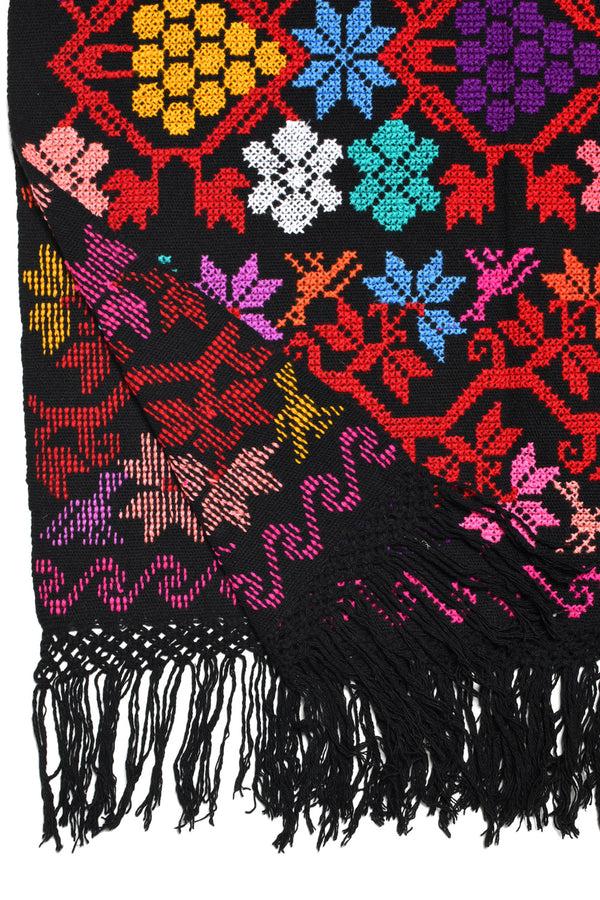 Chamula Embroidery Shawl - Arbol De La Vida (Tree Of Life) I Scarf