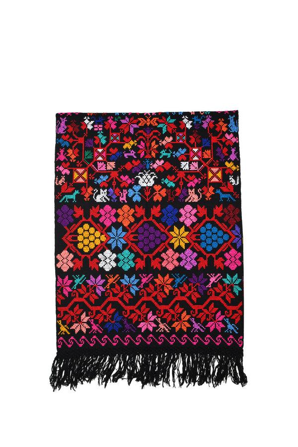 chamula Embroidery Shawl - Arbol De La Vida (Tree of Life) I Scarf