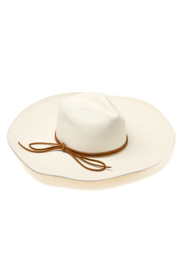 chamula Llano Cuenca Fedora Ala Grande - Blanco Hats 56