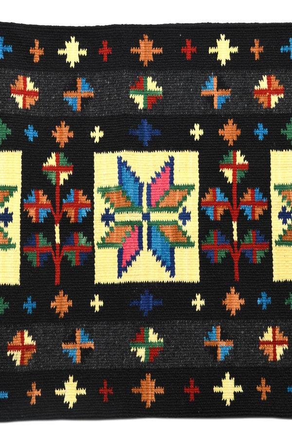 Chamula Merino Wool Blanket Poncho Estrella - Amarillo Poncho