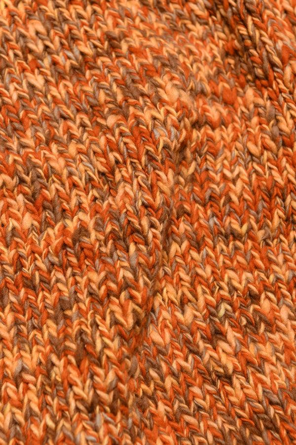 Chamula Mix Heather Crewneck Pullover - Dk. Orange Mix Sweater S