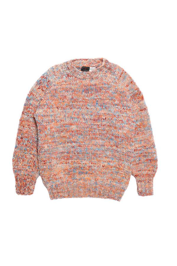 chamula Mix Heather Crewneck Pullover - Heather Med Turq Mix Sweater S