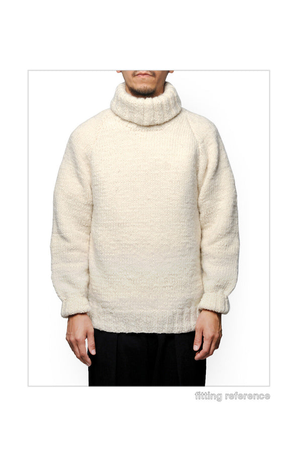 Chamula Turtleneck Pullover - Natural Heather Sweater S