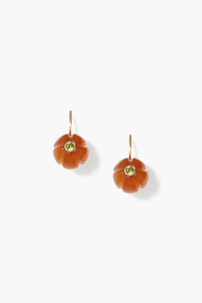 chan luu 14k Pumpkin Earrings Maxi Brown Horn Earrings