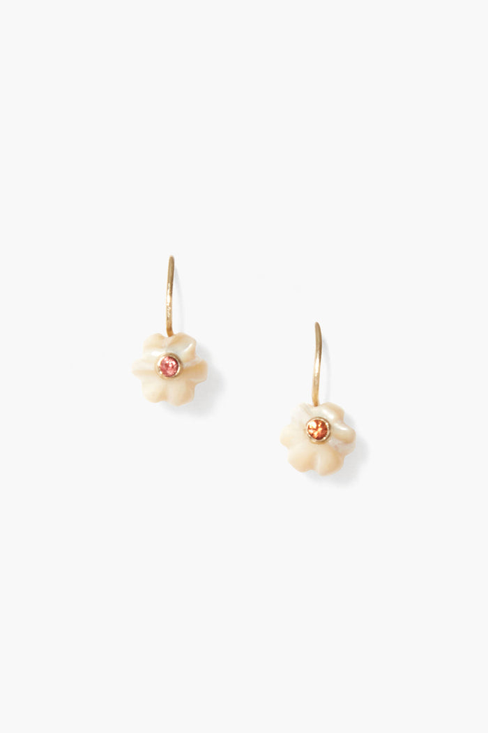 chan luu 14k Pumpkin Earrings Mini Natural MOP Earrings