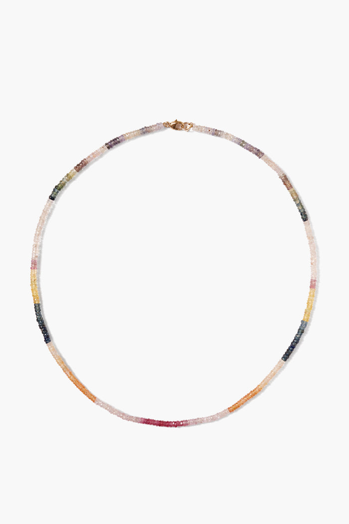 chan luu 14k Rainbow Heishi Necklace Sapphire Mix Necklaces