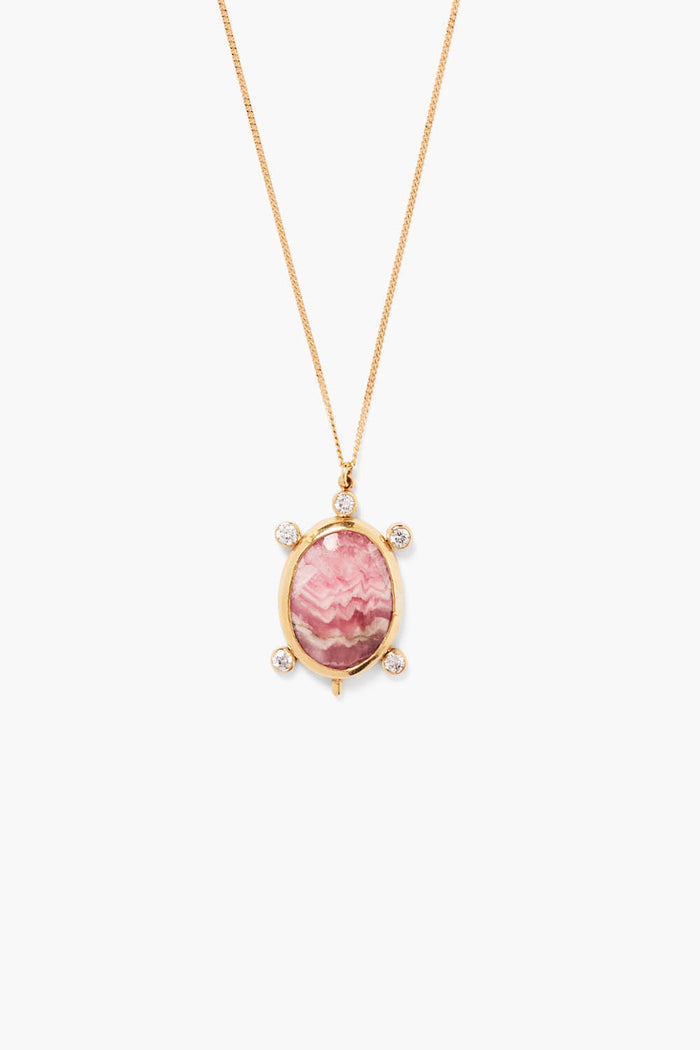 chan luu 14k Turtle Necklace Rhodochrosite Necklaces