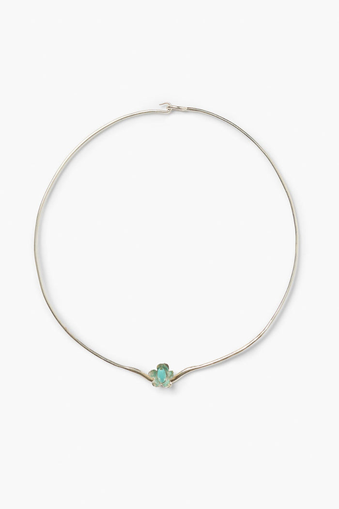 chan luu Bellflower Collar Necklace Silver Necklaces