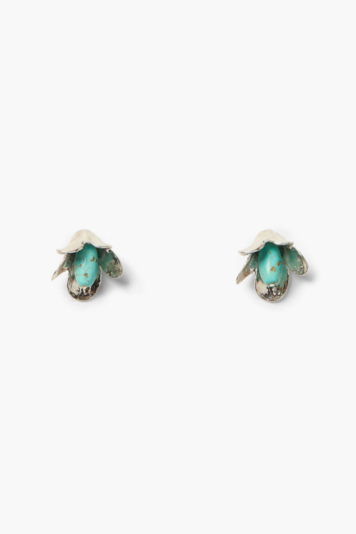 chan luu Bellflower Stud Earrings Turquoise Earrings