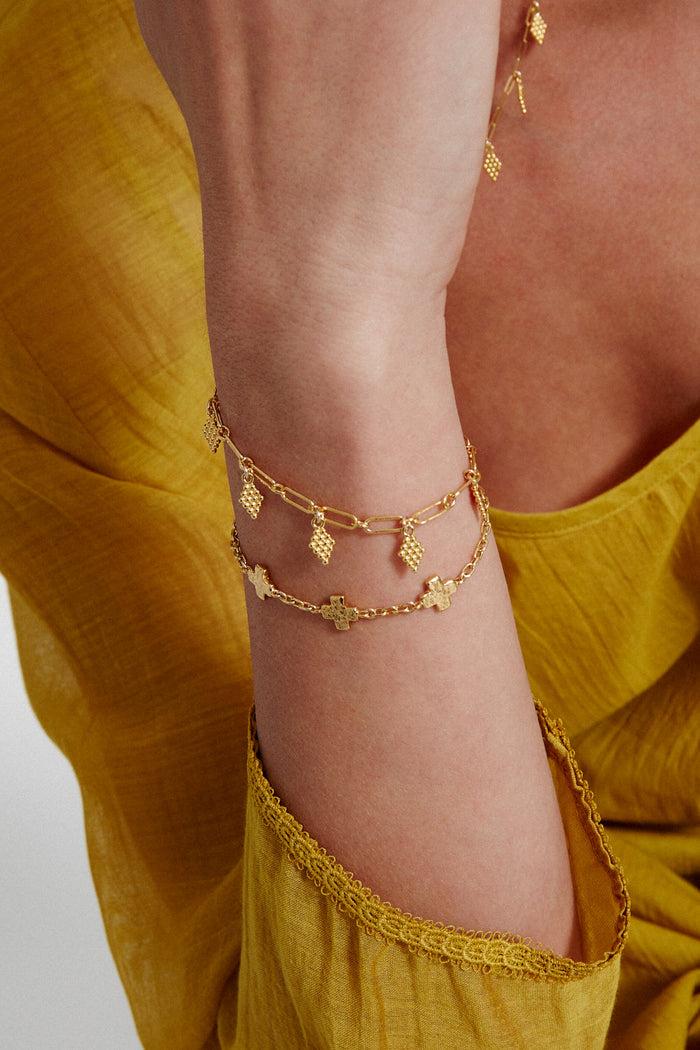 Chan Luu Bijou Charm Bracelet Yellow Gold Bracelets