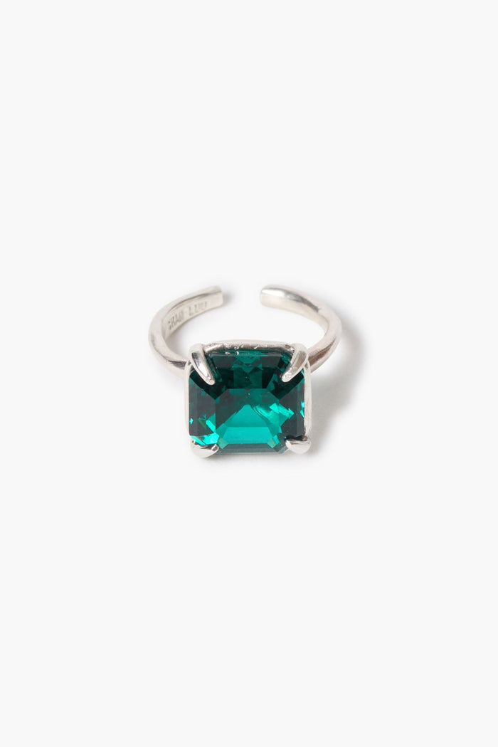 chan luu Caprice Crystal Toe Ring Emerald Toe Rings