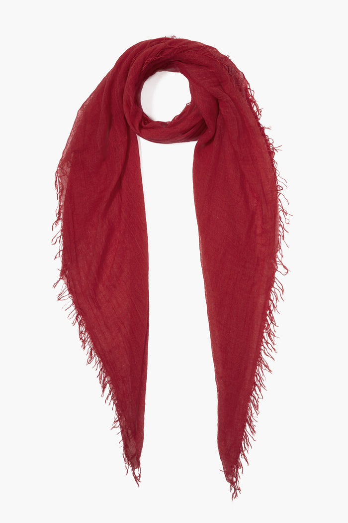 chan luu Cashmere and Silk Scarf Biking Red Scarves