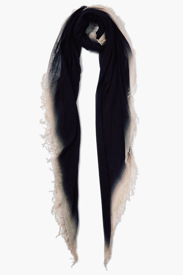 chan luu Cashmere and Silk Scarf Black Burnout Scarves