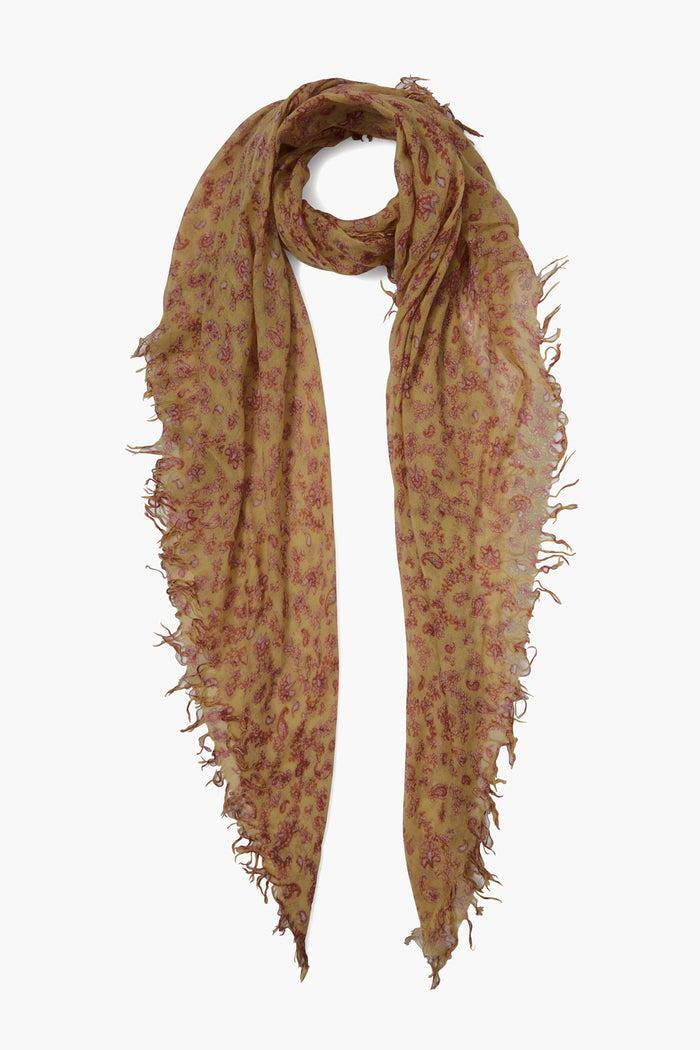 chan luu Cashmere and Silk Scarf Chai Tea Paisley Scarves