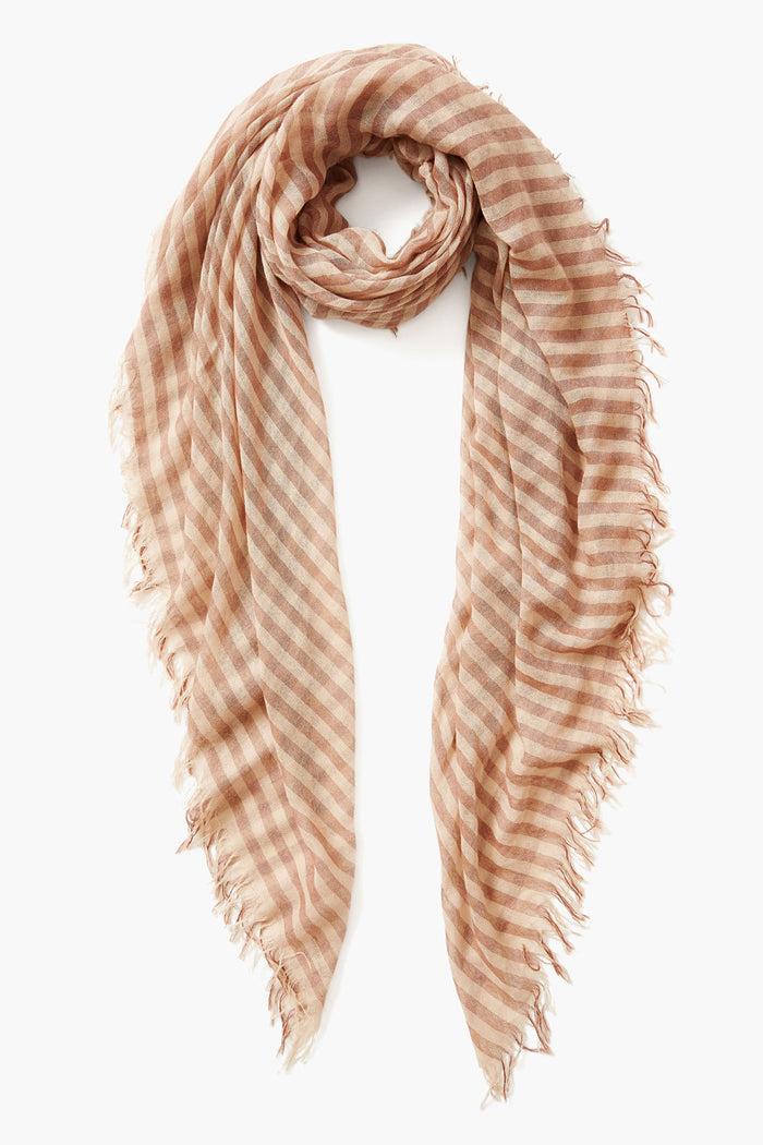 chan luu Cashmere and Silk Scarf Cognac Linea Scarves