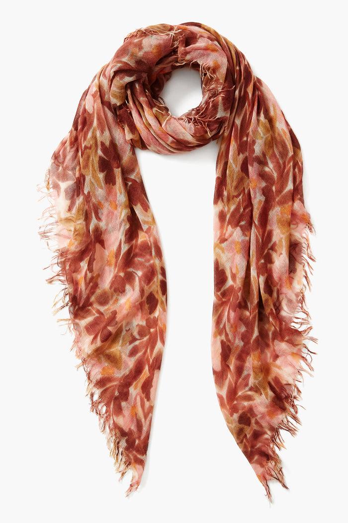 chan luu Cashmere and Silk Scarf Dusty Rose Floral Scarves