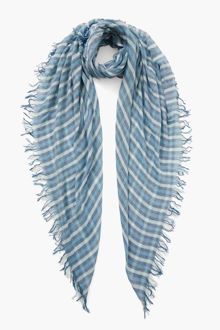 chan luu Cashmere and Silk Scarf Estate Blue Linea Scarves