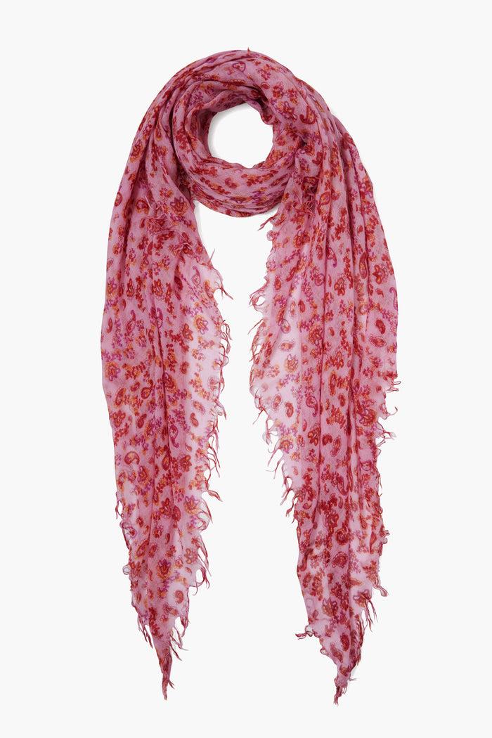 chan luu Cashmere and Silk Scarf Fuchsia Pink Paisley Scarves