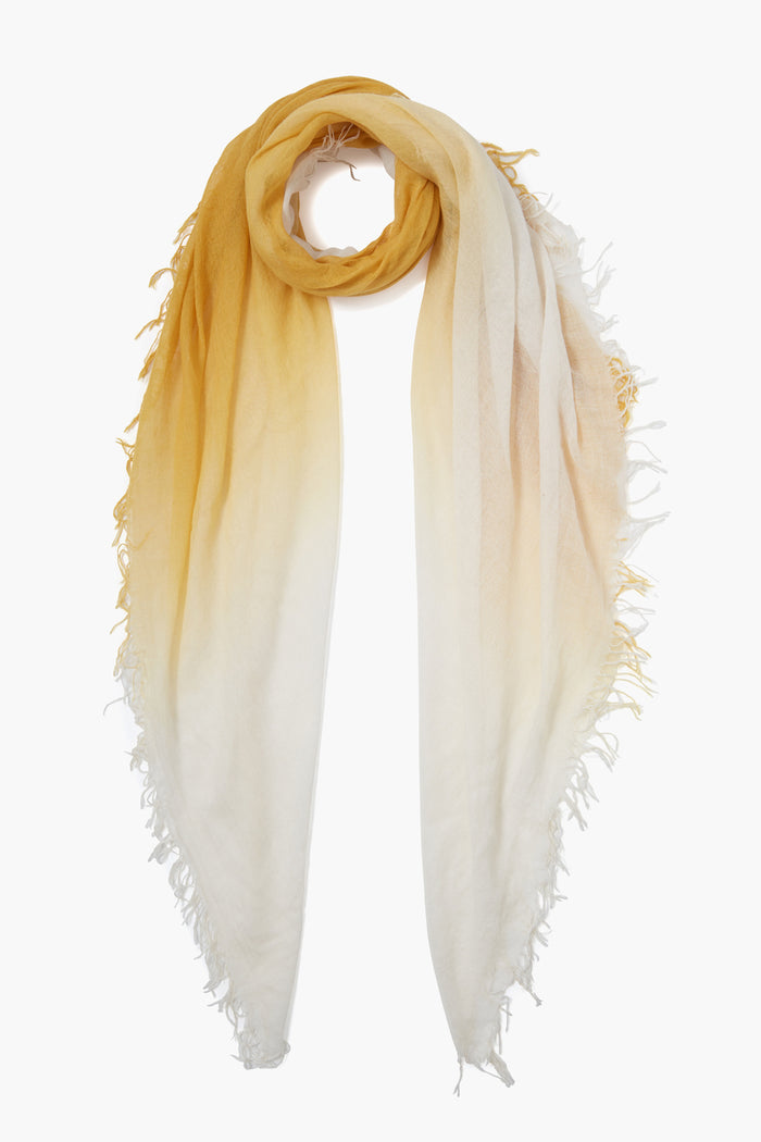 chan luu Cashmere and Silk Scarf Honey Dip Dyed Scarves