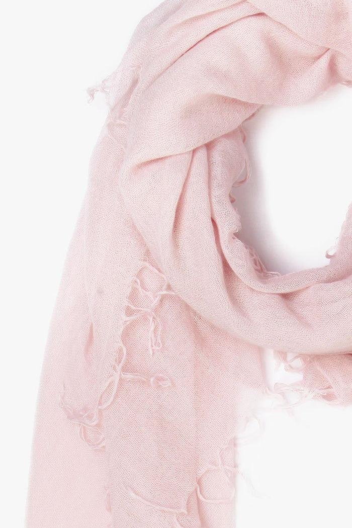 Chan Luu Cashmere And Silk Scarf Mauve Chalk Scarves