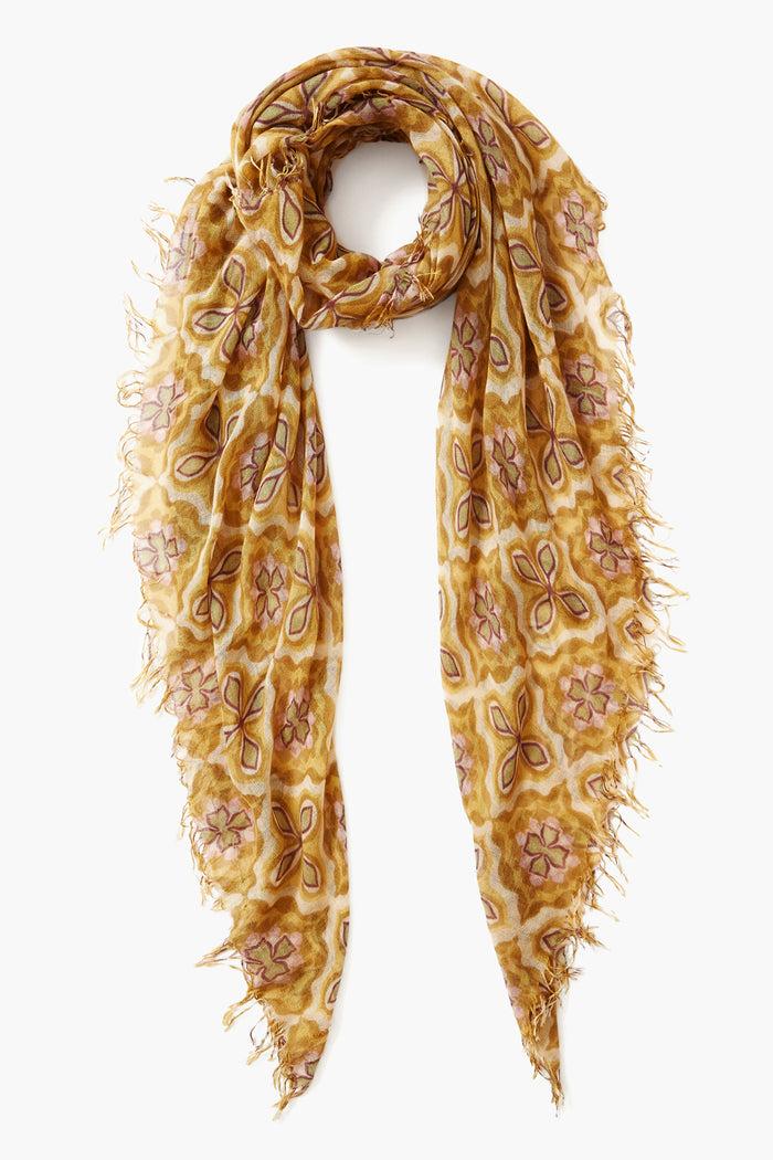 chan luu Cashmere and Silk Scarf Mineral Yellow Crux Scarves