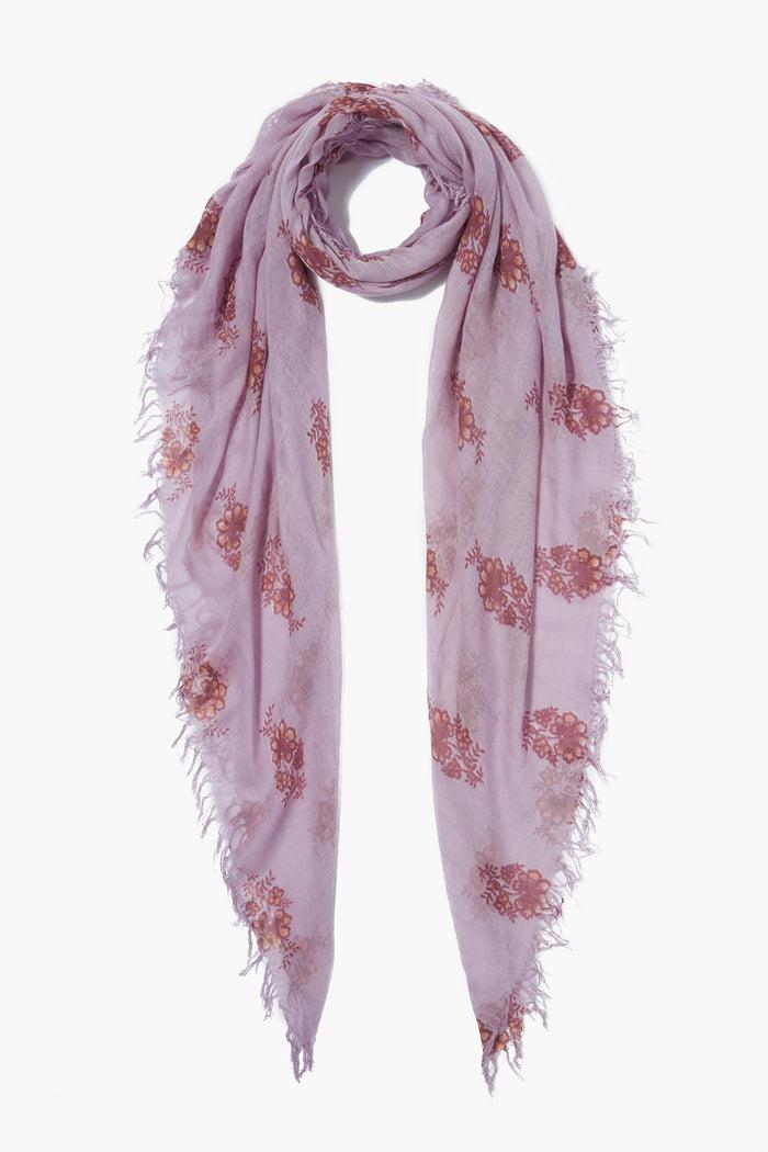 chan luu Cashmere and Silk Scarf Orchid Hush Hibiscus Floral Scarves