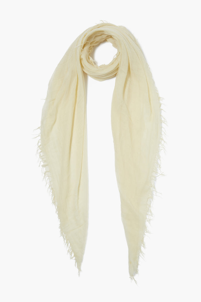 chan luu Cashmere and Silk Scarf Pale Yellow Scarves