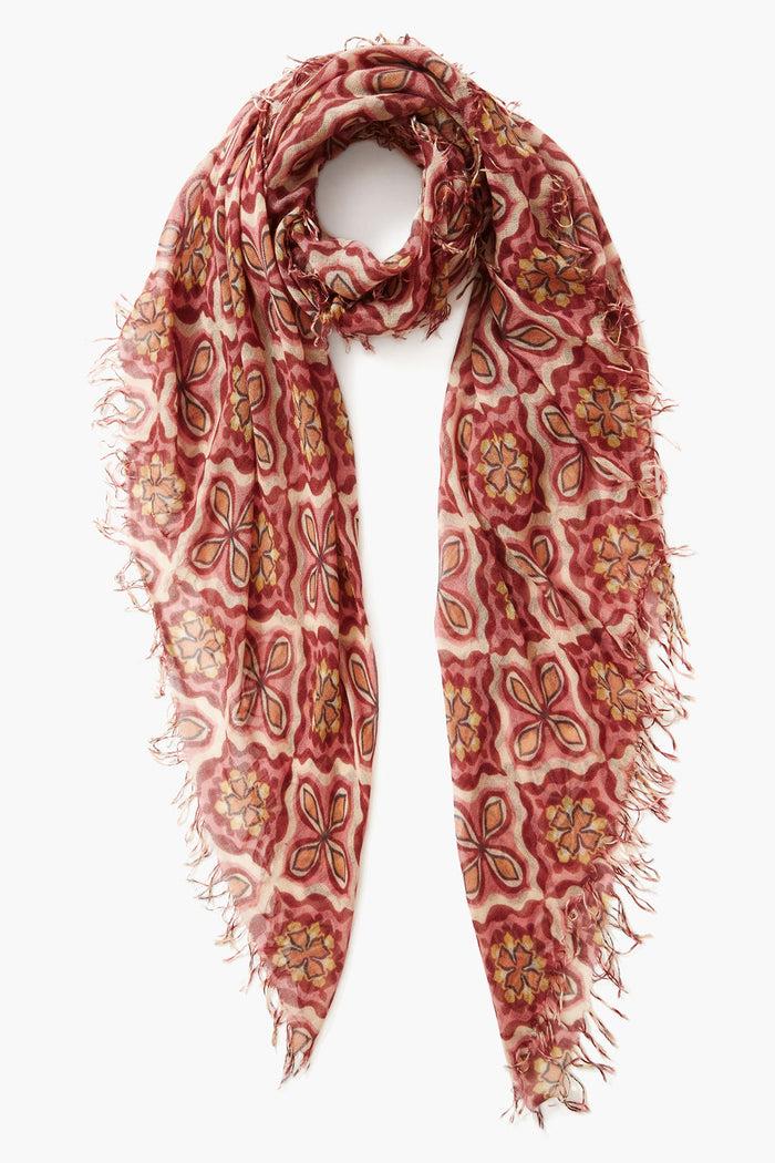 chan luu Cashmere and Silk Scarf Pomegranate Crux Scarves