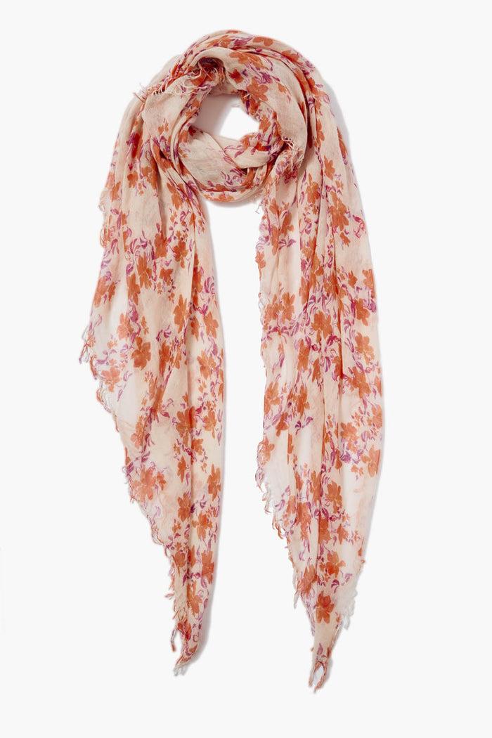 chan luu Cashmere and Silk Scarf Poppy Floral Scarves