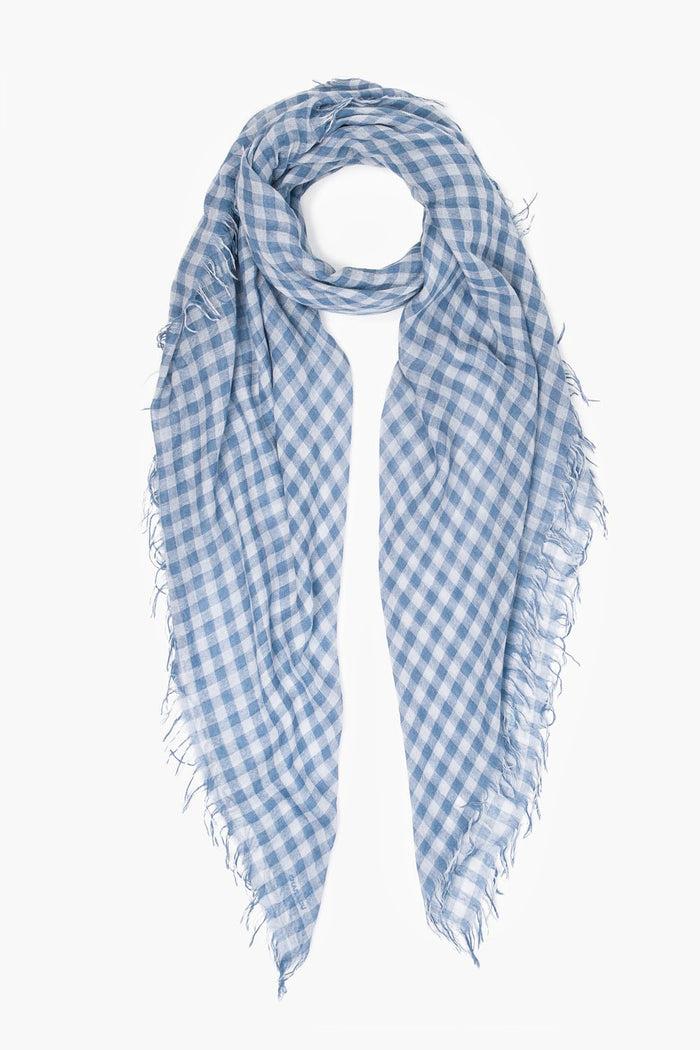 chan luu Cashmere and Silk Scarf Provence Gingham Scarves