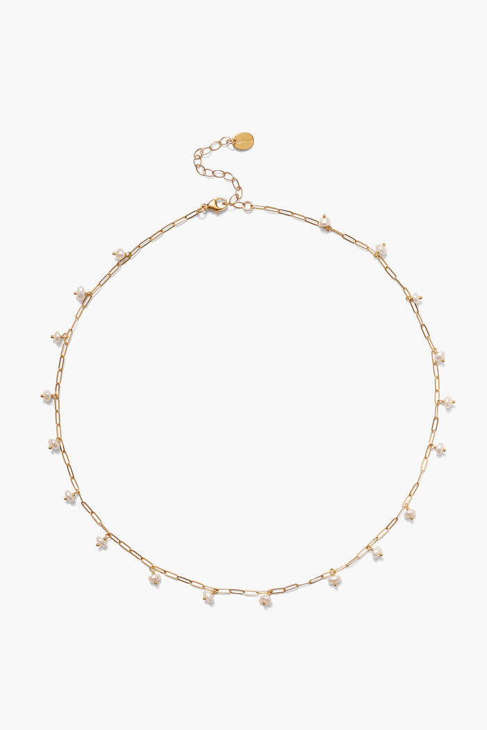 chan luu Cayman Short Necklace White Pearl Necklaces