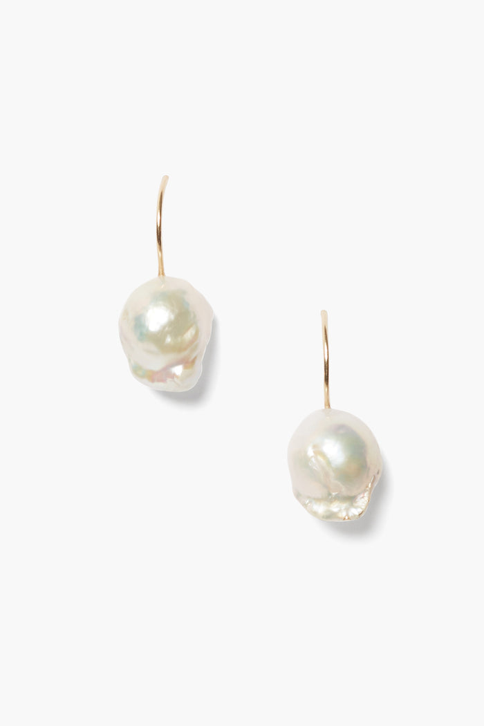 chan luu 14k Baroque Earrings White Pearl Earrings