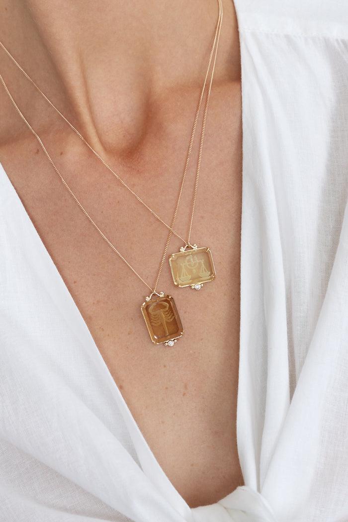 Chan Luu 14k Gemini Zodiac Necklace Necklaces