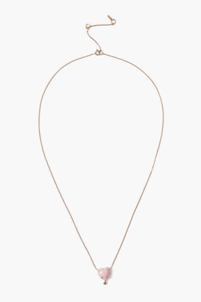 Chan Luu 14k Heart Necklace Pink Opal Necklaces