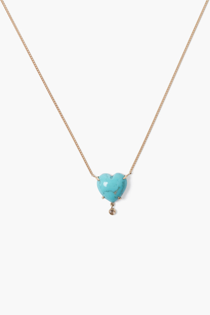chan luu 14k Heart Necklace Turquoise Necklaces