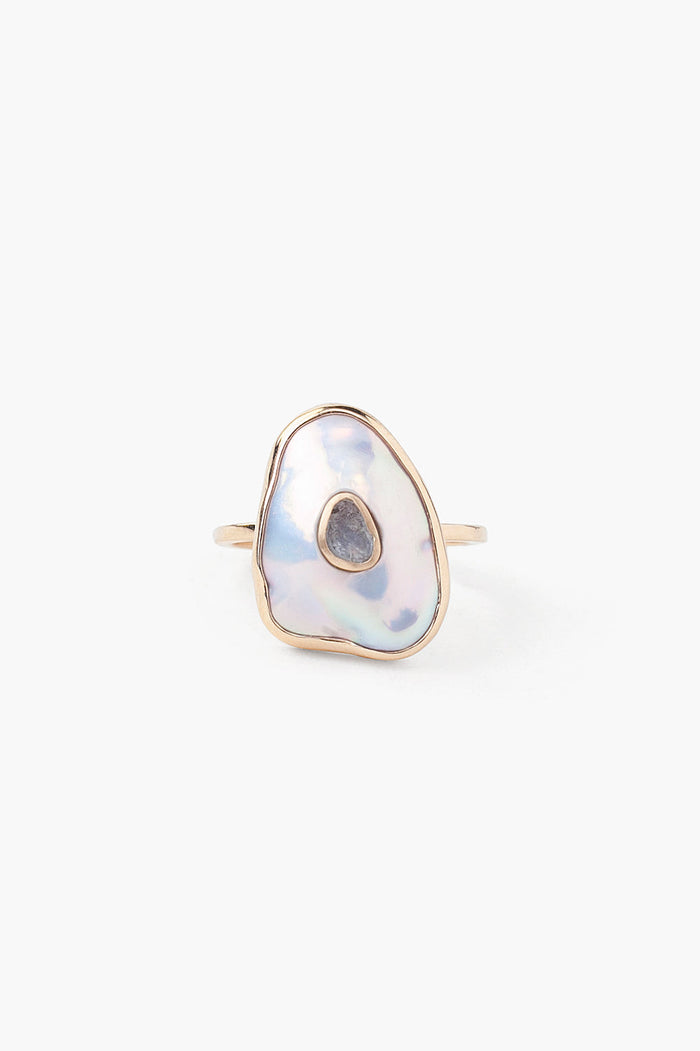 chan luu 14k Oasis Ring White Pearl Rings