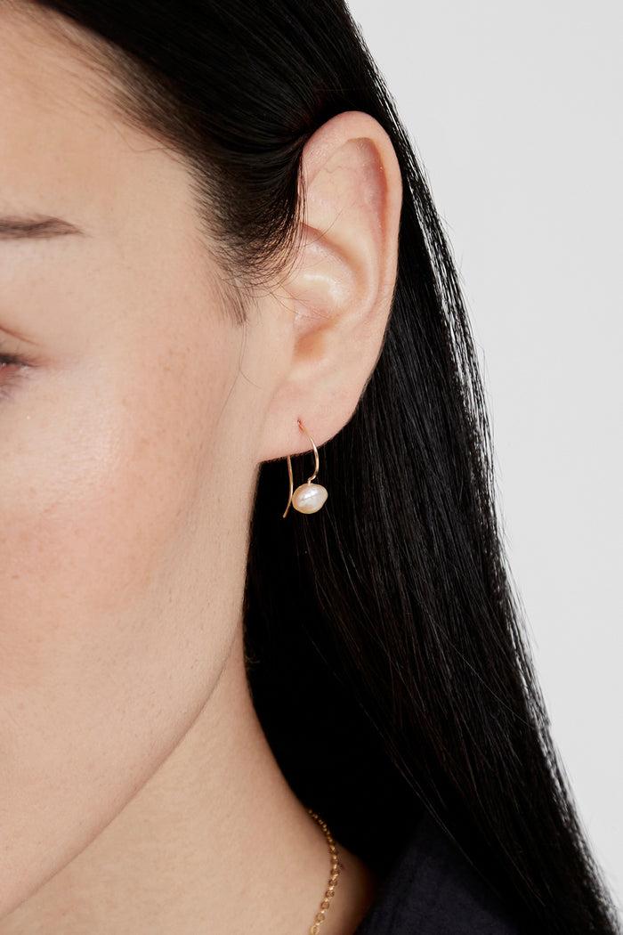 Chan Luu 14k Petite Keshi Pearl Earrings Earrings