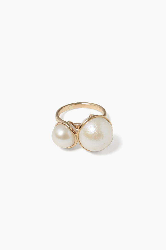 chan luu 14k Phoebe Ring White Pearl Rings