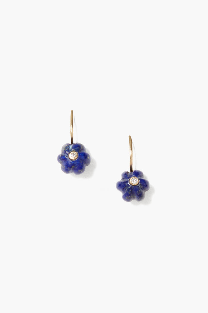 chan luu 14k Pumpkin Earrings Mini Lapis Earrings