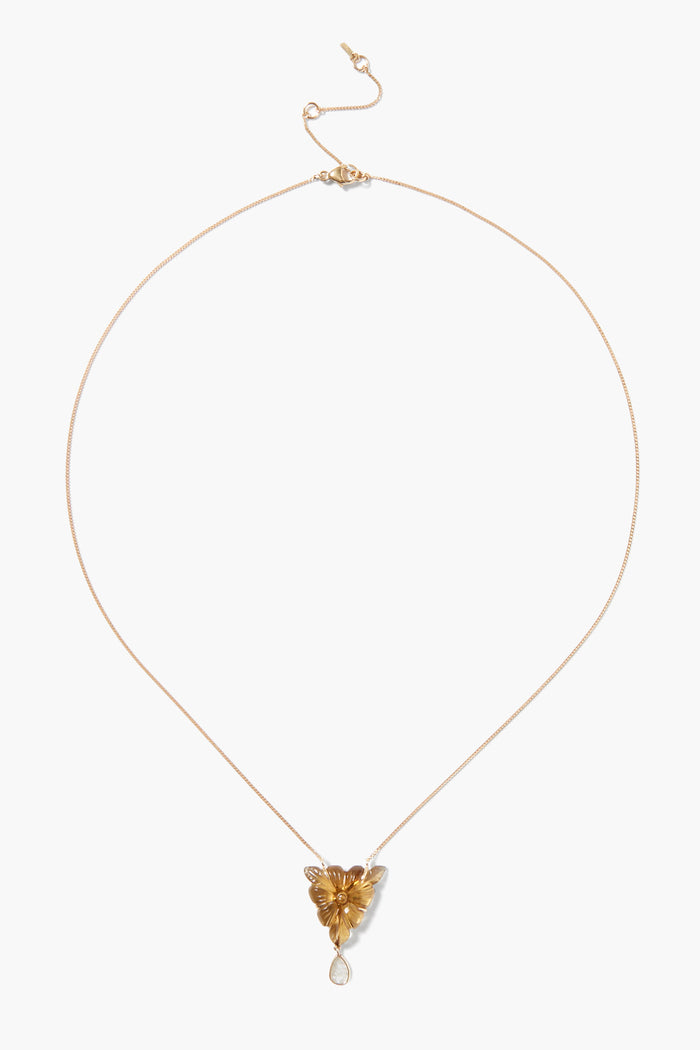 Chan Luu 14k Tigerlily Necklace Cognac Necklaces