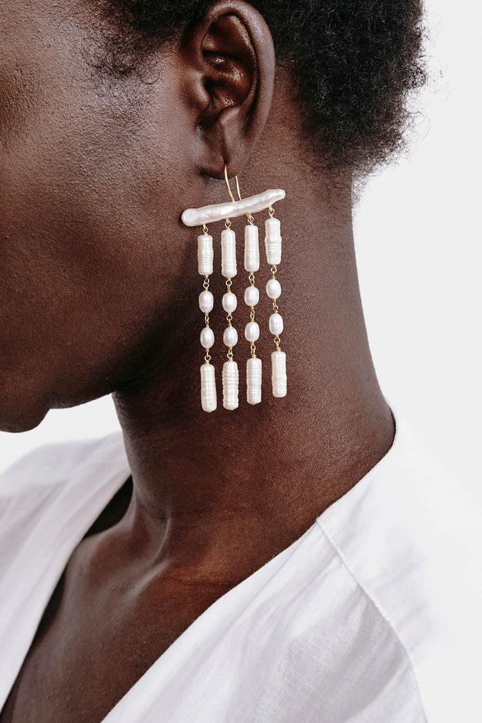 Chan Luu Amaya Drop Earrings Pearl Earrings