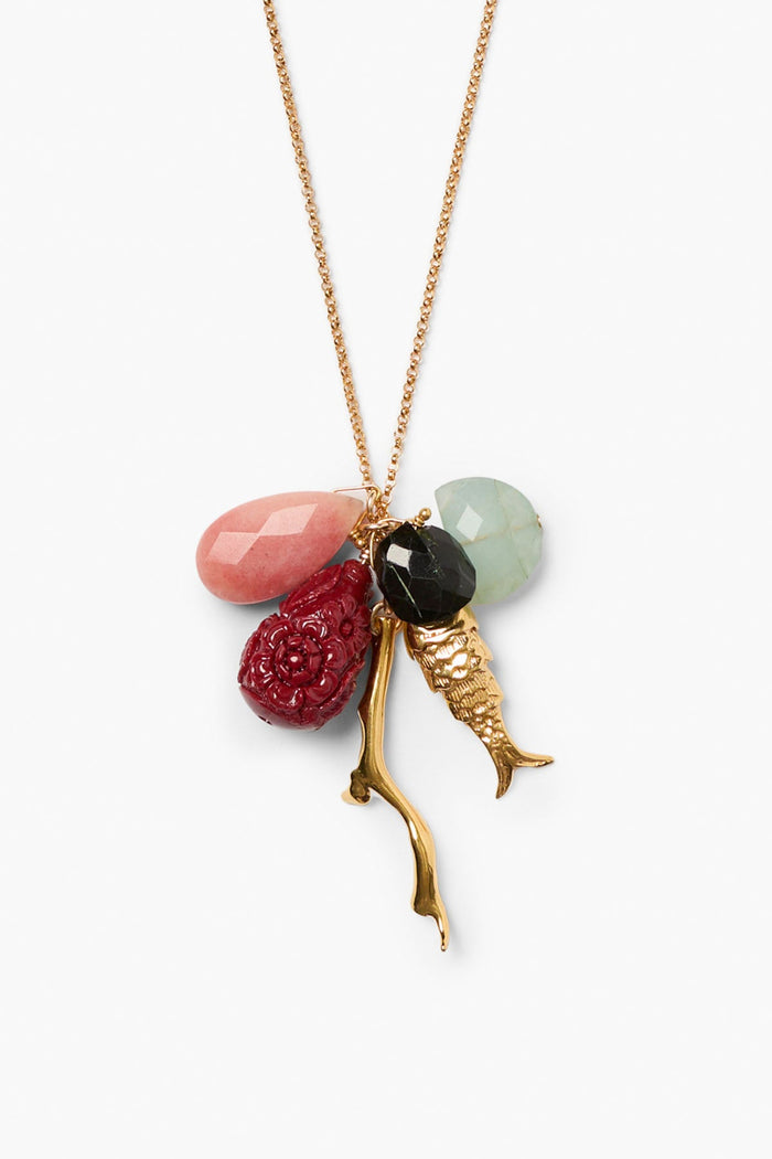 chan luu Anemone Charm Necklace Multi Necklaces