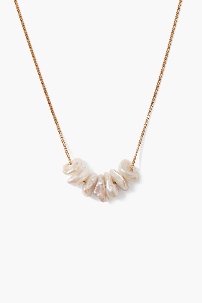 chan luu Anini Pearl Necklace Gold Necklaces