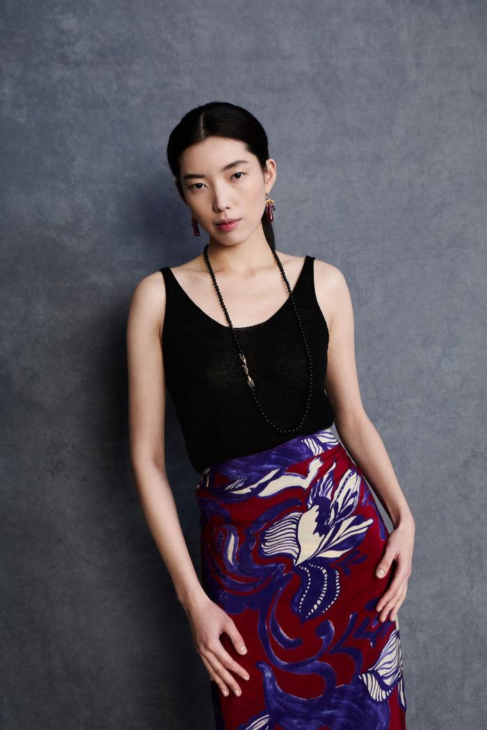 Chan Luu Antigua Long Necklace Onyx Necklaces