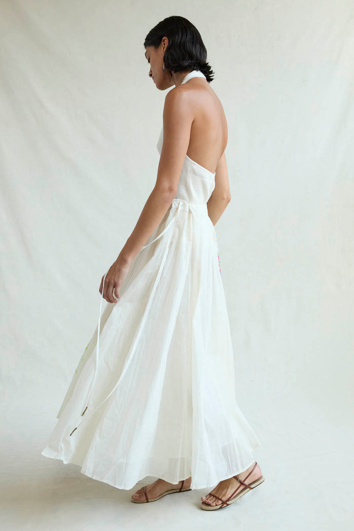 Chan Luu Aquarelle Skirt Eggshell RTW