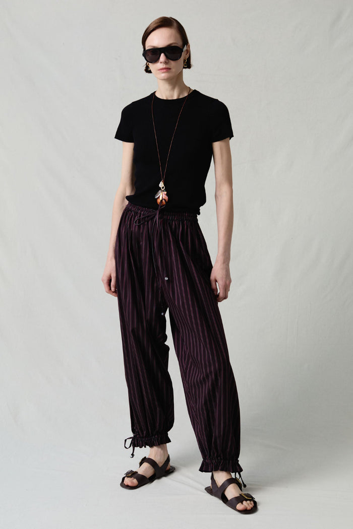 chan luu Balloon Pant Black Stripe RTW