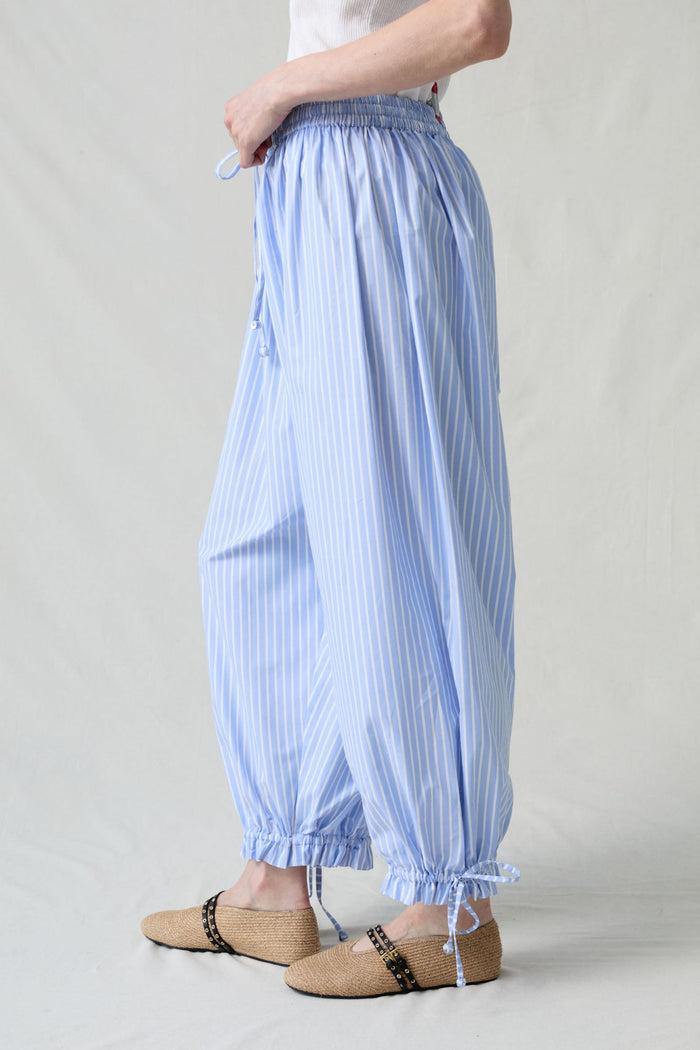 Chan Luu Balloon Pant Blue Stripe RTW