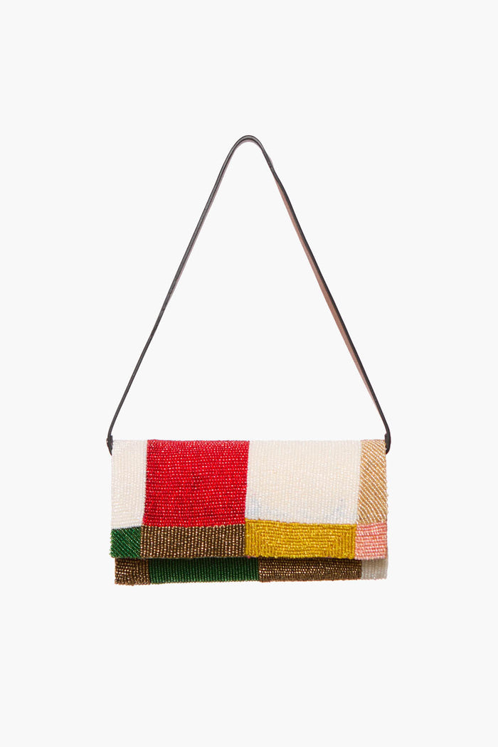 chan luu Beaded Silk Clutch Patchwork Accessories
