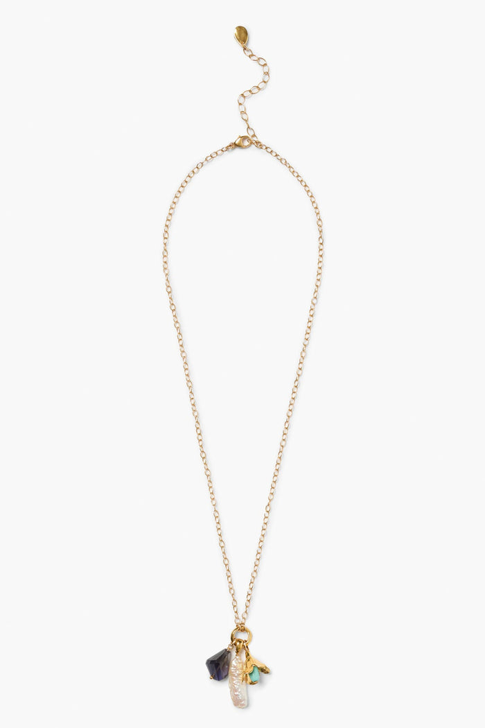 Chan Luu Bellflower Charm Necklace Multi Necklaces