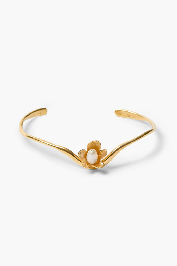 chan luu Bellflower Cuff Gold Bracelets